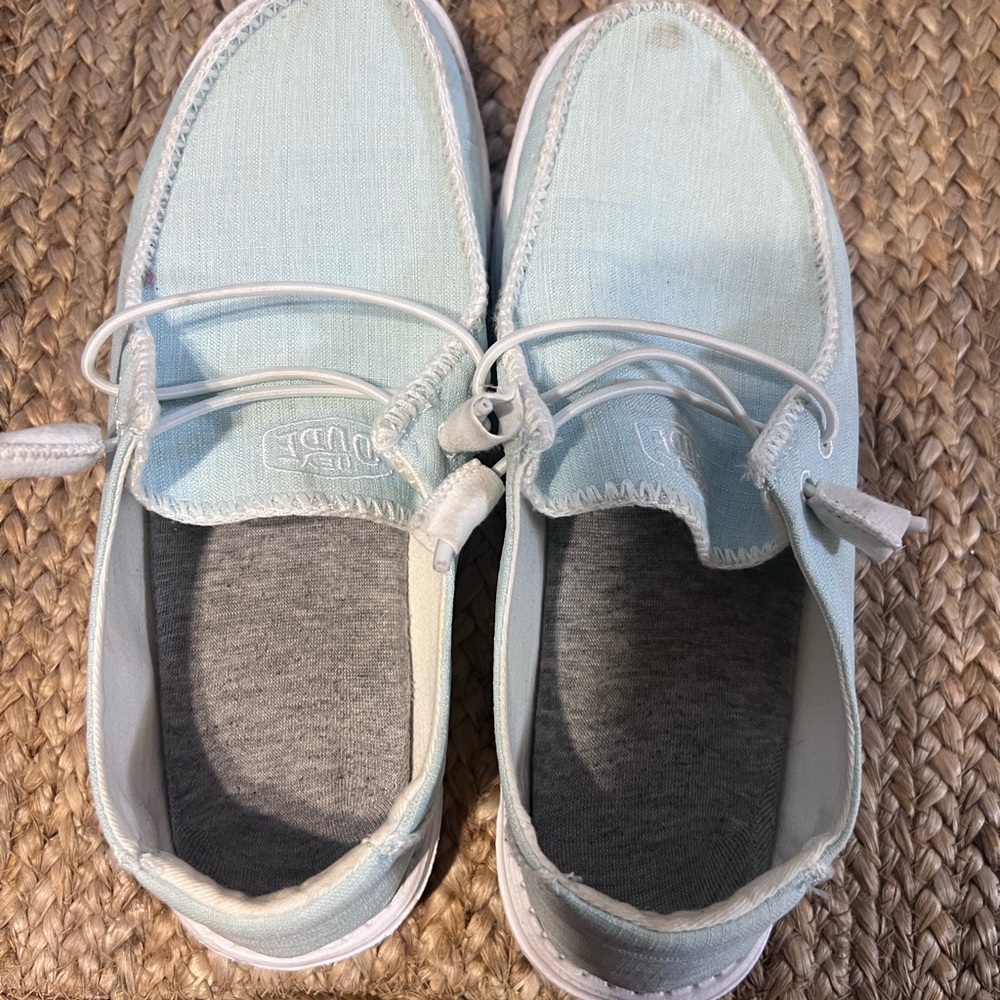 Hey Dude Sky Blue Loafers